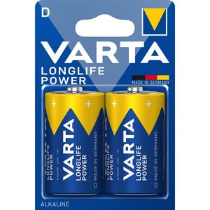 Batterij D 2X Varta Alkaline Longlife Power
