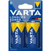 Batterij D 2X Varta Alkaline Longlife Power