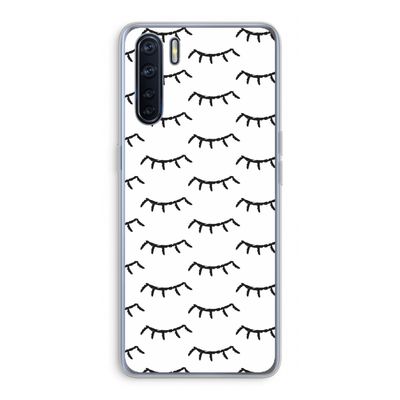 Wimpers: Oppo A91 Transparant Hoesje
