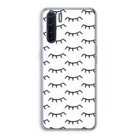 Wimpers: Oppo A91 Transparant Hoesje