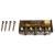 Wilkinson B-WTBS-N korte brug messing staggered zadels nikkel