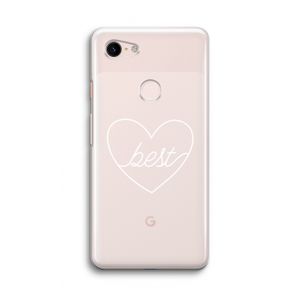 Best heart pastel: Google Pixel 3 Transparant Hoesje