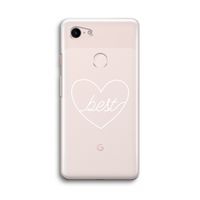 Best heart pastel: Google Pixel 3 Transparant Hoesje