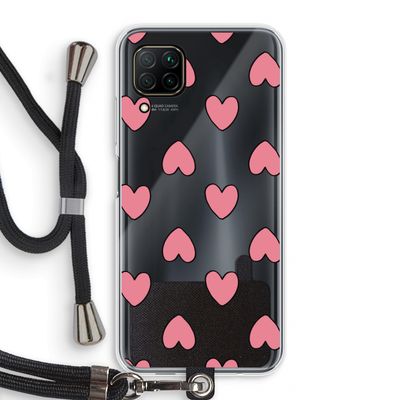 Ondersteboven verliefd: Huawei P40 Lite Transparant Hoesje met koord
