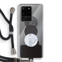 Marmeren cirkels: Samsung Galaxy S20 Ultra Transparant Hoesje met koord