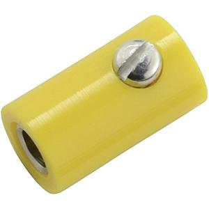 Kahlert Licht Miniatuur-laboratoriumconnector Bus, recht Stift-Ø: 2.6 mm Geel 1 stuk(s)