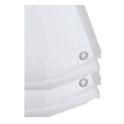 Benson afdekzeil - 2x stuks - wit - 4 x 5 m - bevestiging ogen - grondzeil - dekzeil Benson afdekzeil - 2x stuks - wit - 4 x 5 m - bevestiging ogen - grondzeil - dekzeil