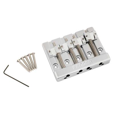 Fender HiMass Basgitaar Brug Assembly 4-Snarig Zinc Saddles 0994407000