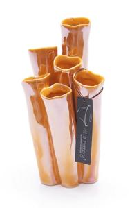 New Juul Vaas porselein 10x20cm oranje