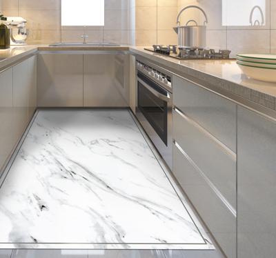 Moderne vinyl tapijt Voor keukenmarmereffect