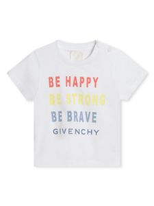 Givenchy Kids t-shirt en coton à logo imprimé - Blanc