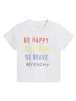 Givenchy Kids t-shirt en coton à logo imprimé - Blanc