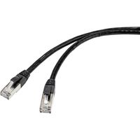 Renkforce RF-4538200 RJ45 Netwerkkabel, patchkabel CAT 6A S/FTP 15.00 m Zwart Geschikt voor buiten 1 stuk(s)