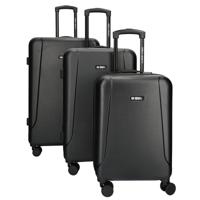 Enrico Benetti Edmonton Kofferset driedelig-Black