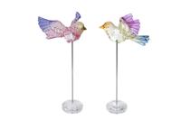 Sculptuur Koolmees o/steel multicolor a2 acryl 25x12x12cm