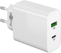 Goobay USB + USB-C snellader 45W wit - 9550194 Goobay USB + USB-C snellader 45W wit - 9550194