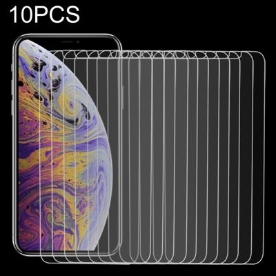 10 stuks 9H 2.5D getemperd glas Film voor iPhone XS / X