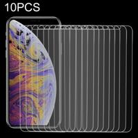 10 stuks 9H 2.5D getemperd glas Film voor iPhone XS / X