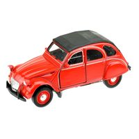 Deux chevaux Citroen modelauto rood   - - thumbnail