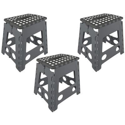 Opstapkrukje - 3x - Inklapbaar - 39,5 cm - Tot 120 kg - kruk