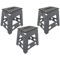 Opstapkrukje - 3x - Inklapbaar - 39,5 cm - Tot 120 kg - kruk