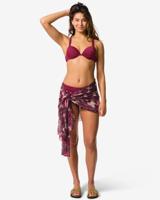 HEMA Pareo 190x100cm bloemen (roze)