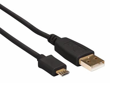Usb 2.0 a-plug naar micro-usb plug / koper / basis / 0.75 m / verguld / m-m - Velleman