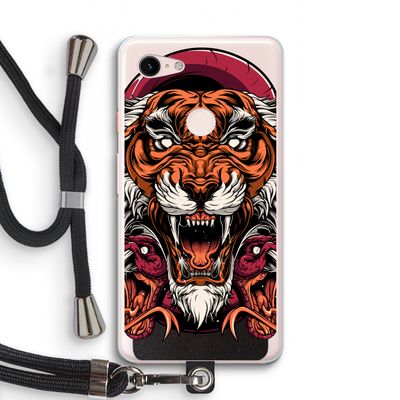 Tiger and Rattlesnakes: Pixel 3 XL Transparant Hoesje met koord