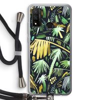 Tropical Palms Dark: Huawei P Smart (2020) Transparant Hoesje met koord