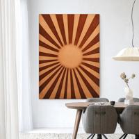 Urban Cotton Wandkleed 'Sunny Side' 80 x 110cm in Frame - black