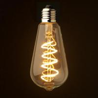 ST64 Spiraal led lamp 4W 2200k goud glas warm wit Dimbaar