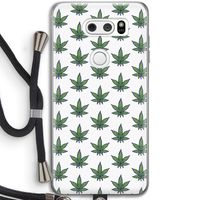 Weed: LG V30 Transparant Hoesje met koord