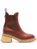 Moncler bottines chelsea Gigi 70 mm - Marron - thumbnail