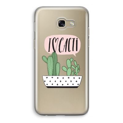 I love cacti: Samsung Galaxy A5 (2017) Transparant Hoesje