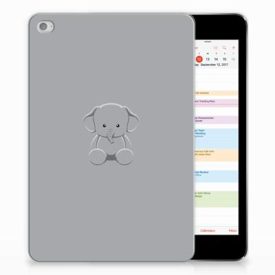Apple iPad Mini 4 | Mini 5 (2019) Tablet Back Cover Grijs Baby Olifant Apple iPad Mini 4 | Mini 5 (2019) Tablet Back Cover Grijs Baby Olifant