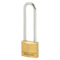 MASTERLOCK Hangslot messing 30 mm handvat 64 mm dubbel slot MASTERLOCK Hangslot messing 30 mm handvat 64 mm dubbel slot