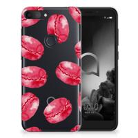 Alcatel 1S (2019) | Siliconen Case | Pink Macarons