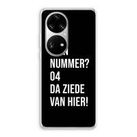 Da ziede van hier - Zwart: Huawei P50 Pro Transparant Hoesje