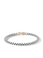 David Yurman bracelet en chaîne en or jaune 14ct et argent sterling - thumbnail