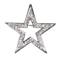 Harrys Horse Star plastronspeld zilver - thumbnail