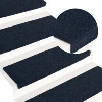 Trapmatten 15 st 65x25 cm naaldvilt blauw Trapmatten 15 st 65x25 cm naaldvilt blauw