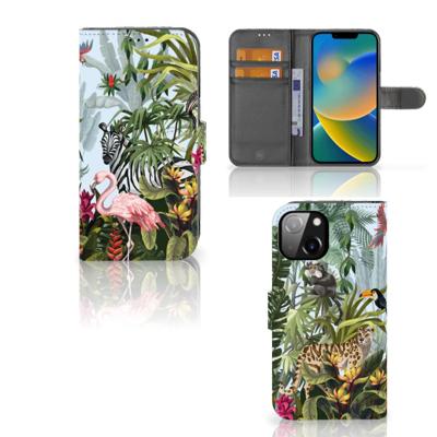 Telefoonhoesje | Met pasjeshouder | voor Apple iPhone 14 Jungle