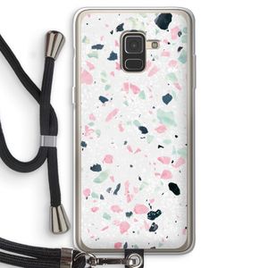 Terrazzo N°3: Samsung Galaxy A8 (2018) Transparant Hoesje met koord