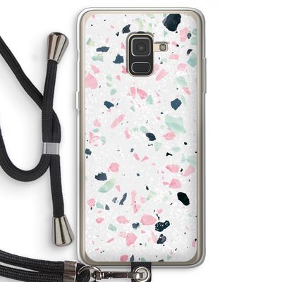 Terrazzo N°3: Samsung Galaxy A8 (2018) Transparant Hoesje met koord