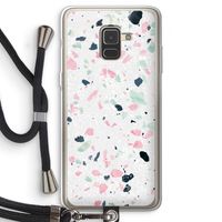 Terrazzo N°3: Samsung Galaxy A8 (2018) Transparant Hoesje met koord