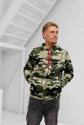 Sprayground Imprimé Hoodie Heren Camo - Maat L - Kleur: Groen | Soccerfanshop