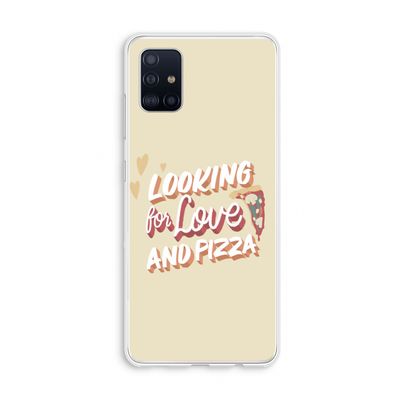 Pizza is the answer: Galaxy A51 4G Transparant Hoesje