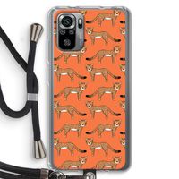 Cheetah: Xiaomi Redmi Note 10S Transparant Hoesje met koord