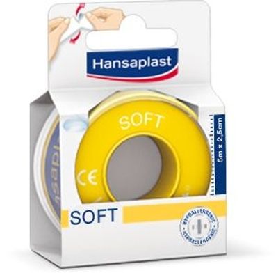 Hechtpleister soft 5m x 2.5cm