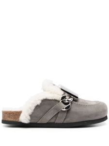 JW Anderson mocassins en daim à boucles - Gris